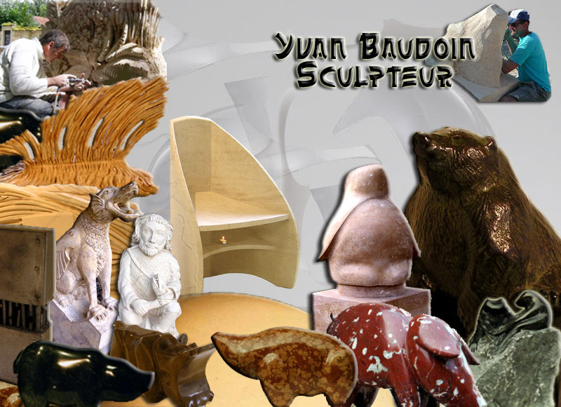 Yvan Baudoin, sculpteur sur pierre