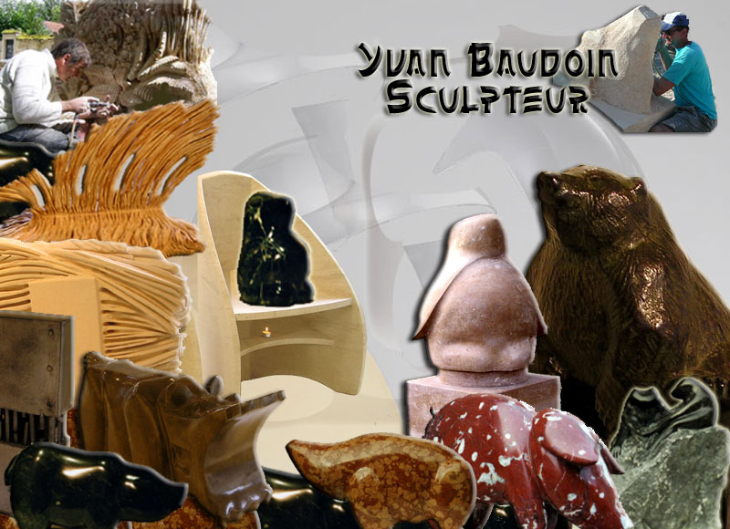 Yvan Baudoin, sculpteur sur pierre